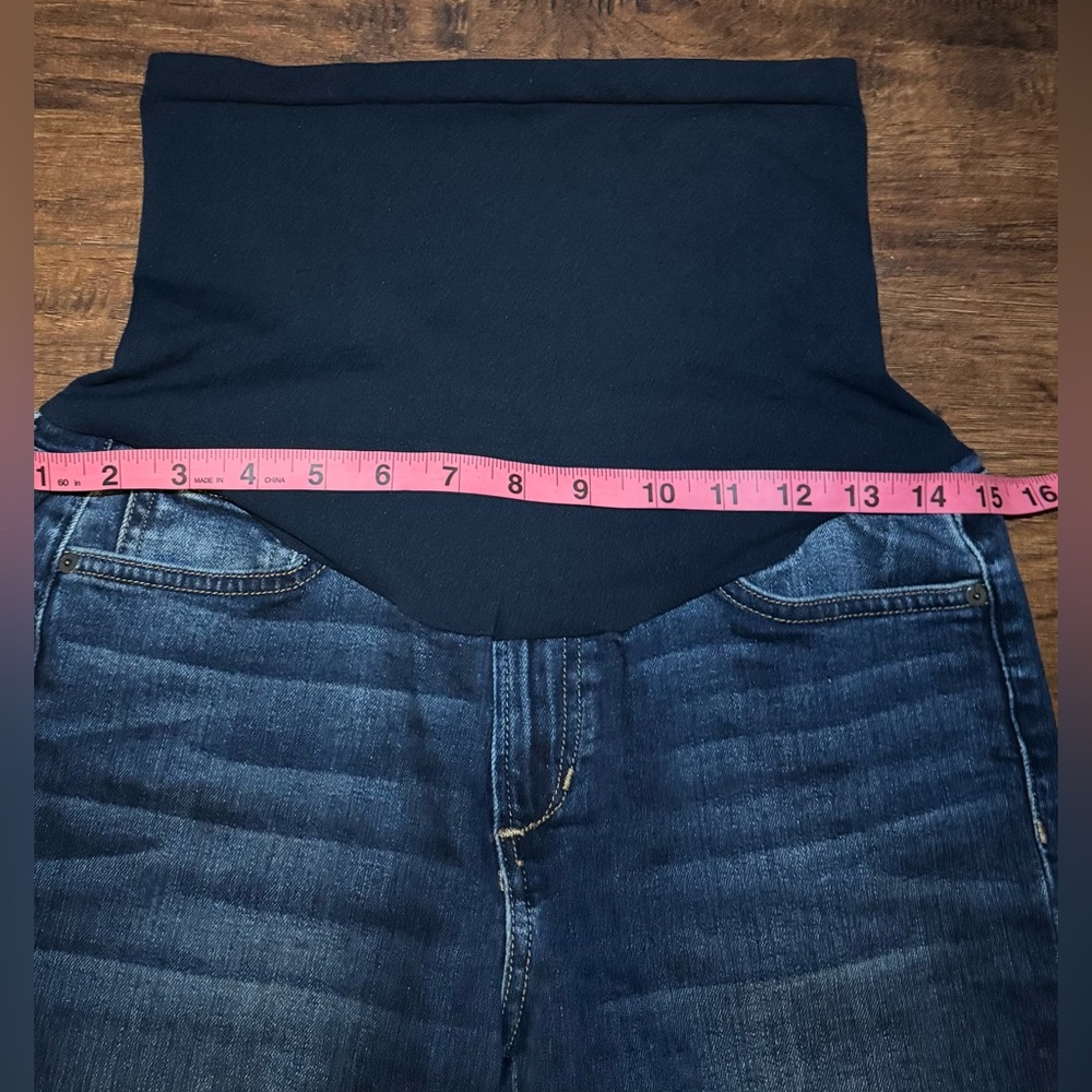 Joe's Jeans Dark Blue Maternity Women’s skinny Jeans with Overband Sz 29 NWOT - Picture 11 of 12